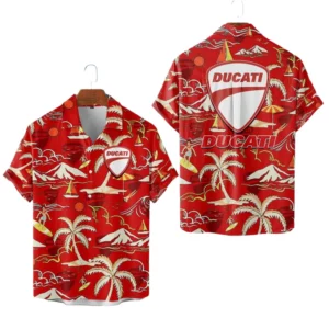 Ducati Motor Holding Hawaiian Shirt 2026 Limited Premium Crinkle Textured