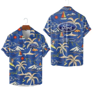 Ford Hawaiian Shirt 2026 Limited Premium Crinkle Textured