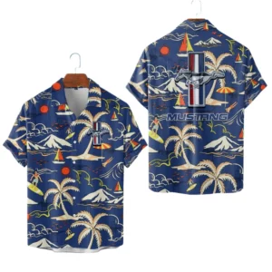 Ford Mustang Hawaiian Shirt 2026 Limited Premium Crinkle Textured