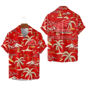 Honda Motorcycles Hawaiian Shirt 2026 Limited Premium Crinkle Textured