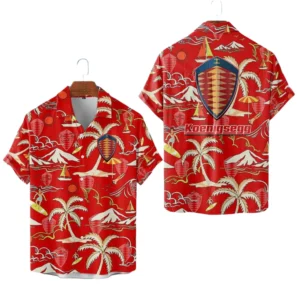 Koenigsegg Hawaiian Shirt 2026 Limited Premium Crinkle Textured