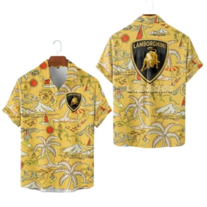 Lamborghini Hawaiian Shirt 2026 Limited Premium Crinkle Textured