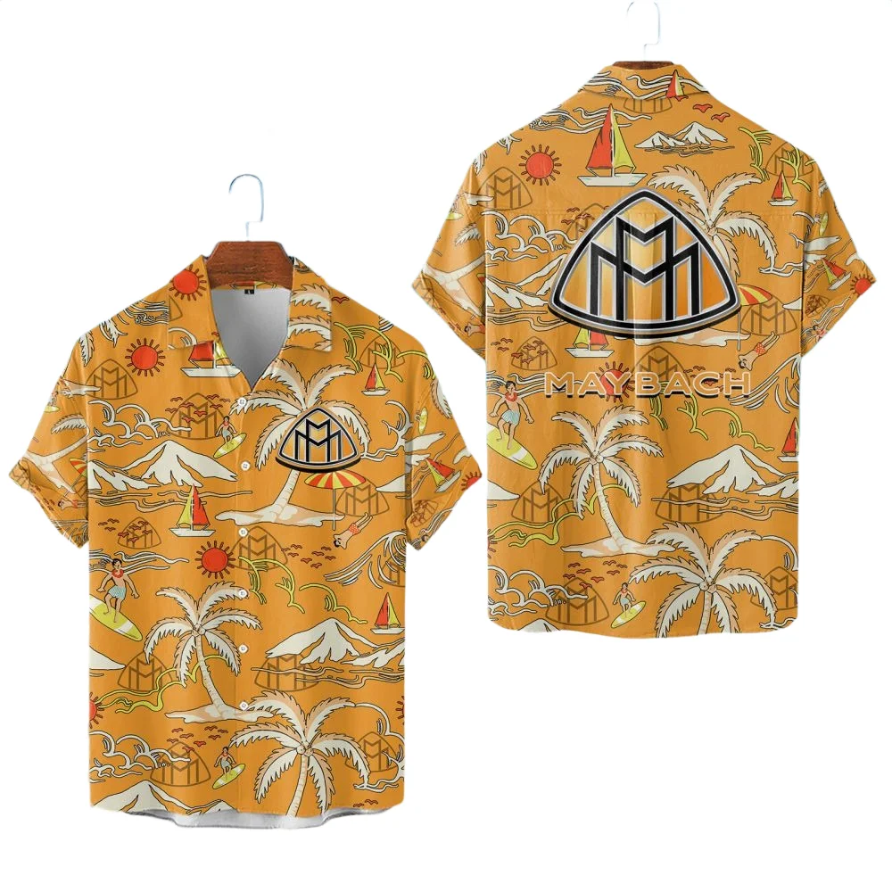 Mercedes Maybach Hawaiian Shirt 2026 Limited Premium Crinkle Textured Mercedes Maybach Hawaiian Shirt 2026 Limited Premium Crinkle Textured