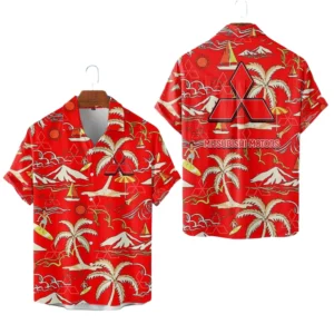 Mitsubishi Hawaiian Shirt 2026 Limited Premium Crinkle Textured