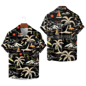 Moto Guzzi Hawaiian Shirt 2026 Limited Premium Crinkle Textured