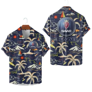 Saab Hawaiian Shirt 2026 Limited Premium Crinkle Textured
