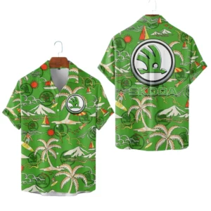 Skoda Hawaiian Shirt 2026 Limited Premium Crinkle Textured