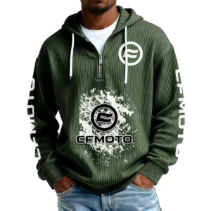 CFMoto Men’s Corduroy Quarter Zip Hoodie