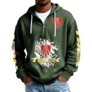 TREK Men’s Corduroy Quarter Zip Hoodie